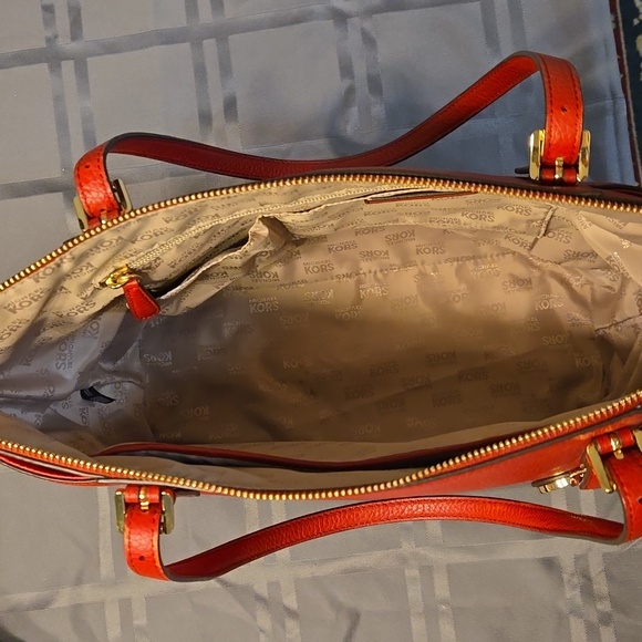 Michael Kors Joan Slouchy Shoulder Bag, Red - Picture 12 of 14